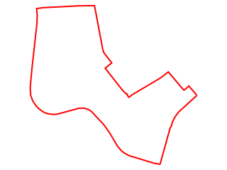 Map showing location of 15: Red Mile